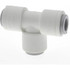 Parker PP6TU6 Push-To-Connect Tube to Tube Tube Fitting: Union Tee, 3/8" OD