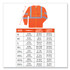 TENACIOUS HOLDINGS, INC. ergodyne® 21714 GloWear 8391 Class 3 Hi-Vis Long Sleeve Shirt, Polyester, Orange, Large