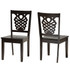 WHOLESALE INTERIORS, INC. Baxton Studio 2721-11381  Gervais Dining Chairs, Dark Brown, Set Of 2 Chairs