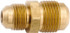 ANDERSON METALS 754056-1006 Lead Free Brass Flared Tube Union: 5/8 x 3/8" Tube OD, 45 ° Flared Angle