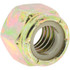 Value Collection R52001623 Hex Lock Nut: Insert, Nylon Insert, 3/8-16, Grade 8 Steel, Zinc Yellow Dichromate Finish