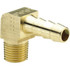 Parker 129HB-8-6 Barbed Hose Fitting: 3/8" x 1/2" ID Hose, Elbow