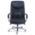 LA-Z-BOY CHAIR COMPANY 48956 Commercial 2000 Big/Tall Executive Chair, Lumbar, Supports 400 lb, 20.25" to 23.25" Seat Height, Black Seat/Back, Silver Base