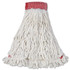 RUBBERMAID COMMERCIAL PROD. A253 WHI Web Foot Wet Mop Head, Shrinkless, Cotton/Synthetic, Large, White, 6/Carton