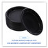 BOARDWALK PLHIPS10BL Hi-Impact Plastic Dinnerware, Plate, 10" dia, Black, 125/Sleeve, 4 Sleeves/Carton