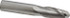 SGS 30356 Ball End Mill: 0.4375" Dia, 1" LOC, 2 Flute, Solid Carbide