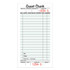 CARDINAL BRANDS, INC 525SW Adams Guest Check Books, 1-Part, 3 2/5in x 6 3/4in, 10 Pads Of 50 Sheets Each (500 Guest Checks Total)