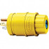 Bryant Electric BRY14W47 Straight Blade Plug: Industrial, 5-15P, 125VAC, Yellow