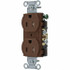 Bryant Electric CBRS15ITR Straight Blade Duplex Receptacle: NEMA 5-15R, 15 Amps, Grounded