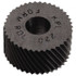 MSC BPL-480 Standard Knurl Wheel: 5/16" Dia, 70 ° Tooth Angle, 80 TPI, Diagonal, High Speed Steel