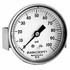 Ashcroft 662876122684 Pressure Gauge: 3-1/2" Dial, 60 psi, 1/4" Thread, NPT, Center Back Mount