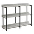 MONARCH SPECIALTIES I 2217  Delroy Metal Console Table, 34inH x 47-1/4inW x 12inD, Gray/Black