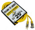 Southwire 2883 25', 12/3 Gauge/Conductors, Yellow Outdoor Extension Cord