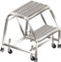 Ballymore A2S Aluminum Rolling Ladder: 2 Step