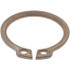 Rotor Clip DSH-20SS External Snap Retaining Ring: 19 mm Groove Dia, 20 mm Shaft Dia, 420 Steel