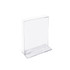 AZAR DISPLAYS 152722  Double-Foot Acrylic Sign Holders, 7in x 5in, Clear, Pack Of 10