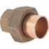 NIBCO B255500 Cast Copper Pipe Union: 3/4" Fitting, C x C, Pressure Fitting