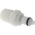 CPC Colder Products PMCD2404 1/8" Nominal Flow, 1/4 NPT Thread, Male, Inline Threaded-Male Plug