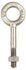 Gibraltar 08245 7 Fixed Lifting Eye Bolt: Without Shoulder, 1,200 lb Capacity, 3/8 Thread, Grade 316 Stainless Steel