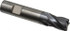 RobbJack STR-401-24-A Square End Mill: 3/4'' Dia, 1'' LOC, 3/4'' Shank Dia, 4'' OAL, 4 Flutes, Solid Carbide