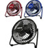 OPTIMUS ENTERPRISE, INC. F-4040 Optimus 4in Personal Metal Fan - Painted Grill - 101.6 mm Diameter - Quiet, Adjustable Tilt Head - Metal