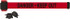 Banner Stakes MH7008 Magnetic Wall Mount Barrier: Black on Red, 7' Long, 2-1/2" Wide