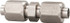 MSC TX-12-U Stainless Steel Flared Tube Union: 3/4" Tube OD, 1-1/16-12 Thread, 37 ° Flared Angle