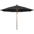 California Umbrella 194061619636 Patio Umbrellas; Fabric Color: Black ; Base Included: No ; Fade Resistant: Yes ; Diameter (Feet): 11 ; Canopy Fabric: Pacifica