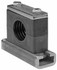 HYDAC 2209694 2.87" Wide x 1.89" High x 1.18" Deep, Polypropylene Heavy Duty C-Rail Mount Vibration-Control Clamp