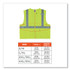 TENACIOUS HOLDINGS, INC. ergodyne® 21167 GloWear 8225Z Class 2 Standard Solid Vest, Polyester, Lime, 2X-Large/3X-Large