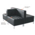 ALERA QB8216 Alera QUB Series Ottoman, 26.38w x 21.5d x 17.5h, Black