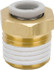 SMC PNEUMATICS KQ2H10-02AS Push-to-Connect Tube Fitting: Connector, 1/4" Thread