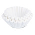 Make up to 32 cups of coffee at once for your next gathering or the office with these coffee filters. The filters are designed for use with BUNN 1.5-gallon coffeemakers and feature tall sides to contain the water and grounds.  For use with BUNN 1.5-gallon coffee brewers.  Brews up to 32 cups of coffee or tea at once.  Made of high-quality, heavyweight paper to ensure proper water flow.  Tall sides help contain the water and grounds to prevent them from spilling into the brewed coffee.  Crafted with an elemental chlorine-free (ECF) bleaching method.