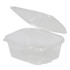 Genpak AD32  Plastic Hinged Deli Food Containers, Rectangle, 32 Oz, Case Of 200