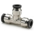 Parker 164PLP-4 Push-To-Connect Tube to Tube Tube Fitting: Union Tee, 1/4" OD