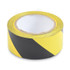 TATCO 14711 Hazard Marking Aisle Tape, 2" x 108 ft, Black/Yellow