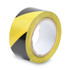 TATCO 14711 Hazard Marking Aisle Tape, 2" x 108 ft, Black/Yellow