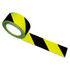 TATCO 14711 Hazard Marking Aisle Tape, 2" x 108 ft, Black/Yellow