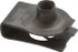 Au-Ve-Co Products 15677 #10-24 Screw, 0.025 to 1/8" Thick, Spring Steel Extruded Tapped Hole U Nut