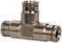 Norgren 120600400 Push-To-Connect Tube to Tube Tube Fitting: Pneufit Union Tee, 1/4" OD