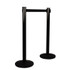 TATCO 11611 Adjusta-Tape Crowd Control Posts Only, Steel, 40" High, Black, 2/Box
