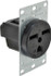 Leviton 5372-S00 Straight Blade Single Receptacle: NEMA 6-30P, 30 Amps, Self-Grounding