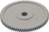 MSC 3272S Spur Gear: 72 Teeth, 5/16" Bore Dia, Standard Bore