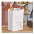 ROSS & WALLACE PAPER PRODUCTS, INC. GW20S500 Grocery Paper Bags, 20# Squat Size, 40# Basis Weight, 8.13" x 5.88" x 12.5", White, 500/Bundle