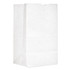 ROSS & WALLACE PAPER PRODUCTS, INC. GW20S500 Grocery Paper Bags, 20# Squat Size, 40# Basis Weight, 8.13" x 5.88" x 12.5", White, 500/Bundle