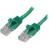 STARTECH.COM 45PATCH5GN  5 ft Cat5e Green Snagless RJ45 UTP Cat 5e Patch Cable - 5ft Patch Cord - First End: 1 x RJ-45 Male Network - Second End: 1 x RJ-45 Male Network - Patch Cable - Gold Plated Contact - Green