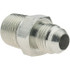 Brennan BD-10309 Steel Flared Tube Connector: 3/8" Tube OD, 9/16-18 x 3/8-18 Thread, 37 ° Flared Angle