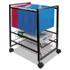 ADVANTUS CORPORATION 34075 Mobile File Cart with Sliding Baskets, Metal, 2 Drawers, 1 Bin, 12.88" x 15" x 21.13", Black