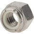 Value Collection 30636 Hex Lock Nut: Insert, Nylon Insert, 3/8-16, Grade 316 Stainless Steel, Uncoated
