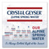 CRYSTAL GEYSER WATER CO 35001CTDEP Natural Alpine Spring Water, 16.9 oz Bottle, 35/Carton